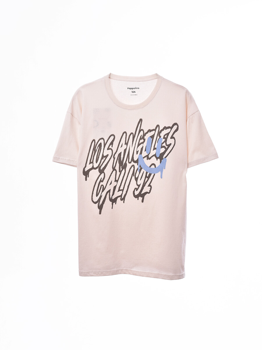 REMERA OVER FAST - BEIGE 