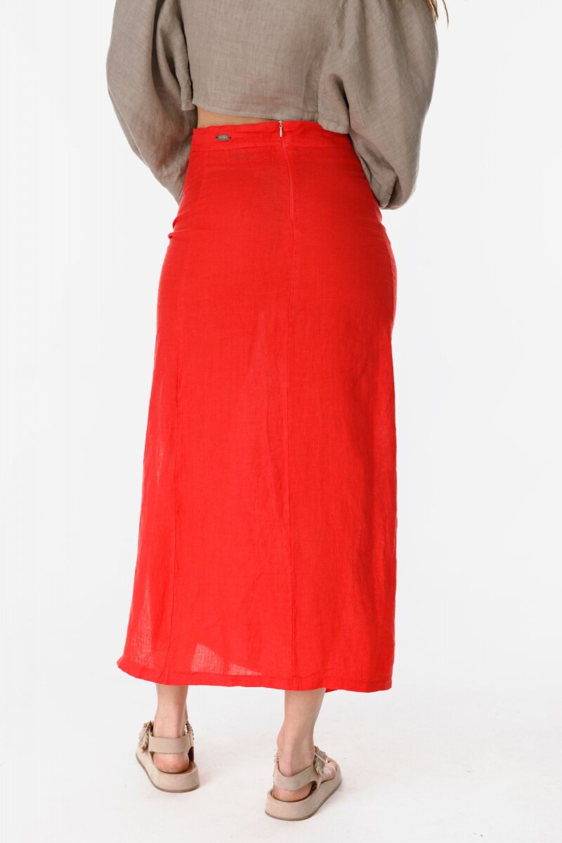 Falda Jareta Rojo