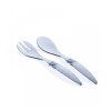 Set de Cucharas para Ensalada Acrilico Celeste