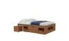 Cama Madera Maciza Con Cajones - 2 plazas - Linea charme Amendoa