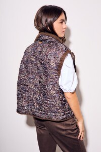 Chaleco Lavado Reversible Chocolate