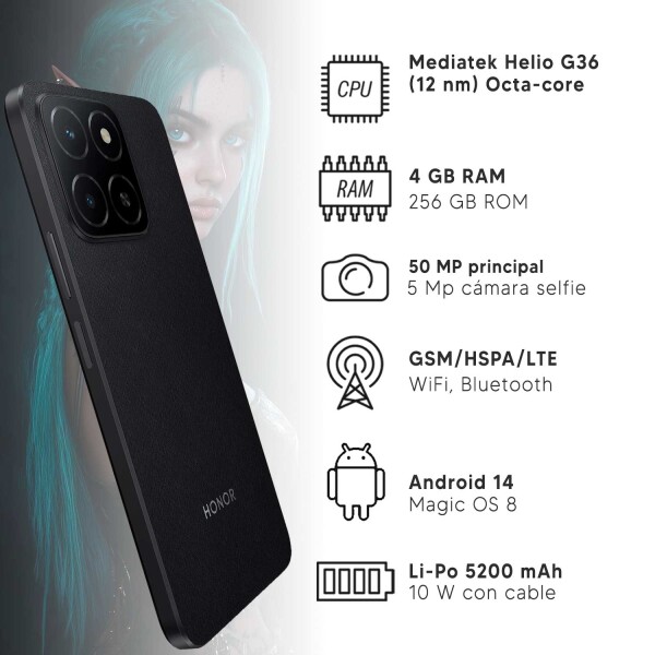 Honor X5b Plus 4g 4/256gb NEGRO