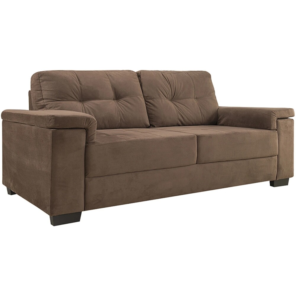 Sillon Luares - 3 Cuerpos - Tela Marron