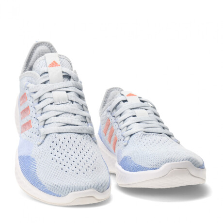 Championes de Mujer Adidas Fluidflow 2.0 Celeste - Rojo