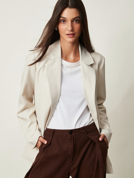 BLAZER GELDA BEIGE CLARO
