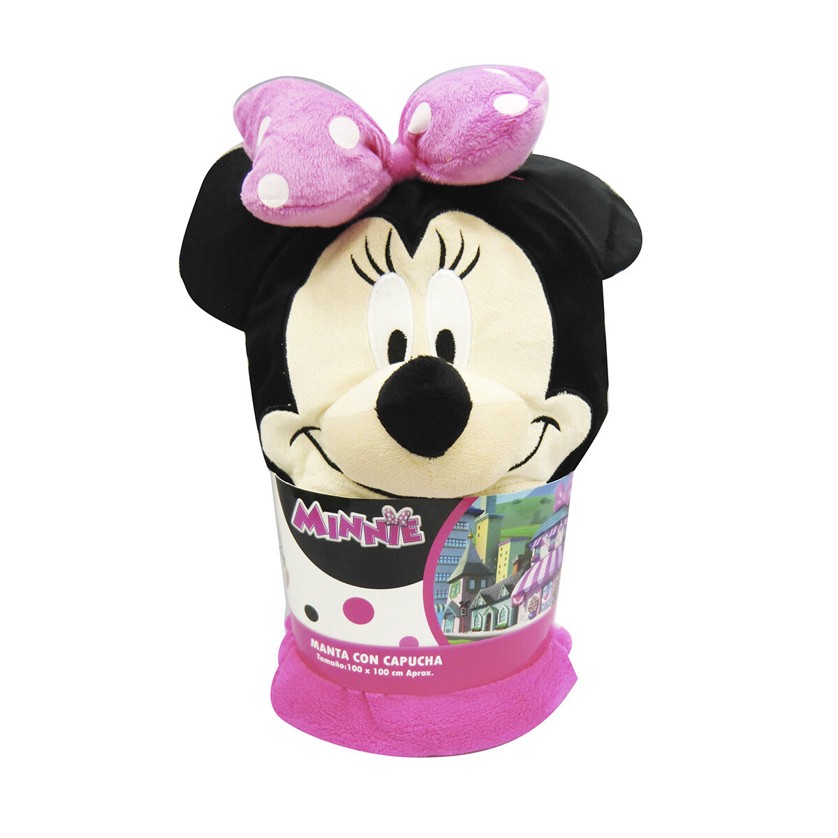 Frazada Infantil con Capucha 100 x 100 cm - Minnie 
