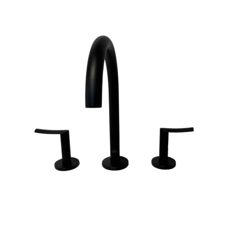 Grifería de lavatorio Bimando de mesada Noar negro mate Grifería De Lavatorio Bimando De Mesada Noar Negro Mate