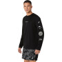 Polo Running Fujitrail Logo LS Top Hombre Performance Black/carrier Grey/cool Grey