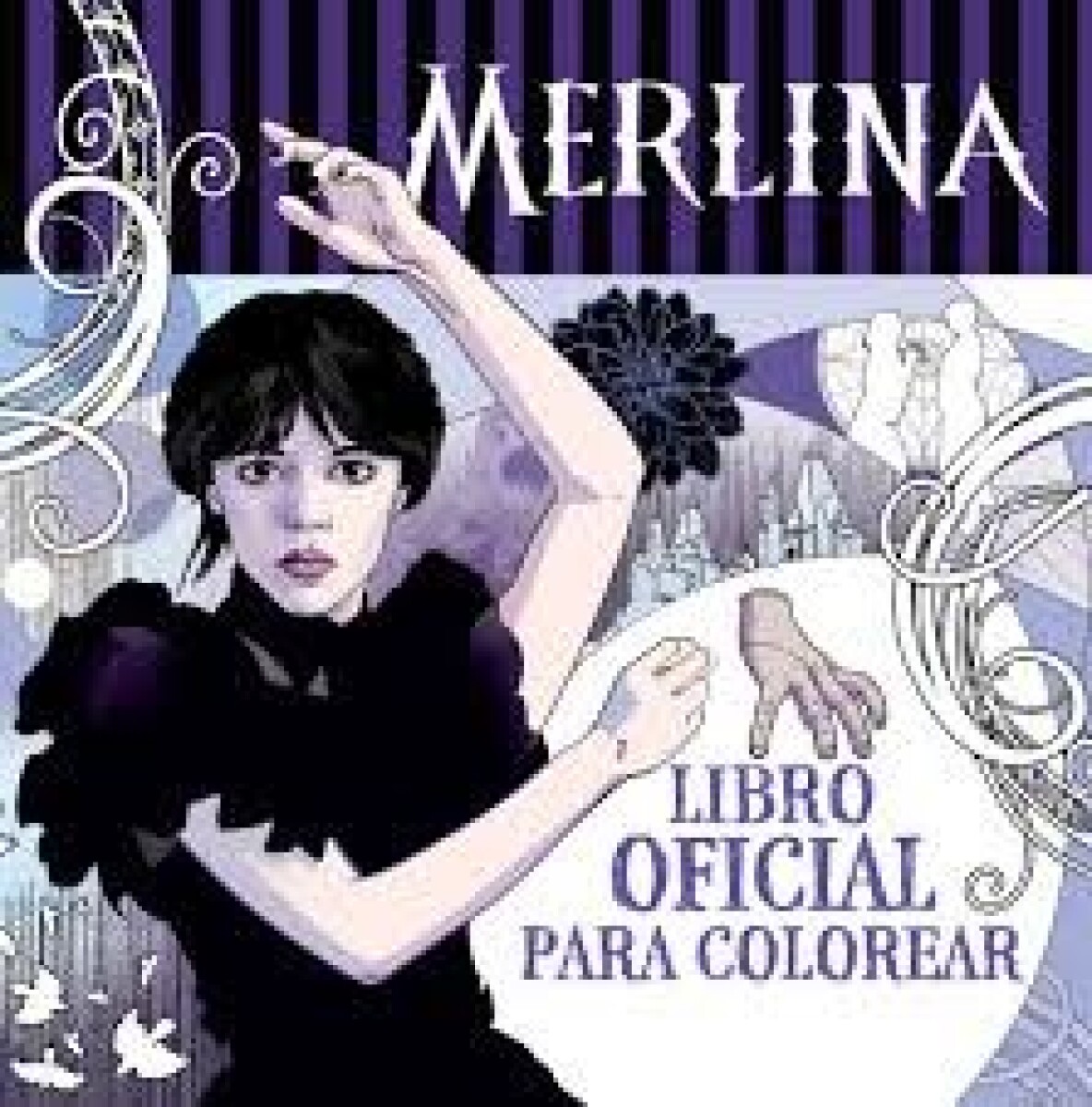 MERLINA LIBRO OFICIAL PARA COLOREAR 
