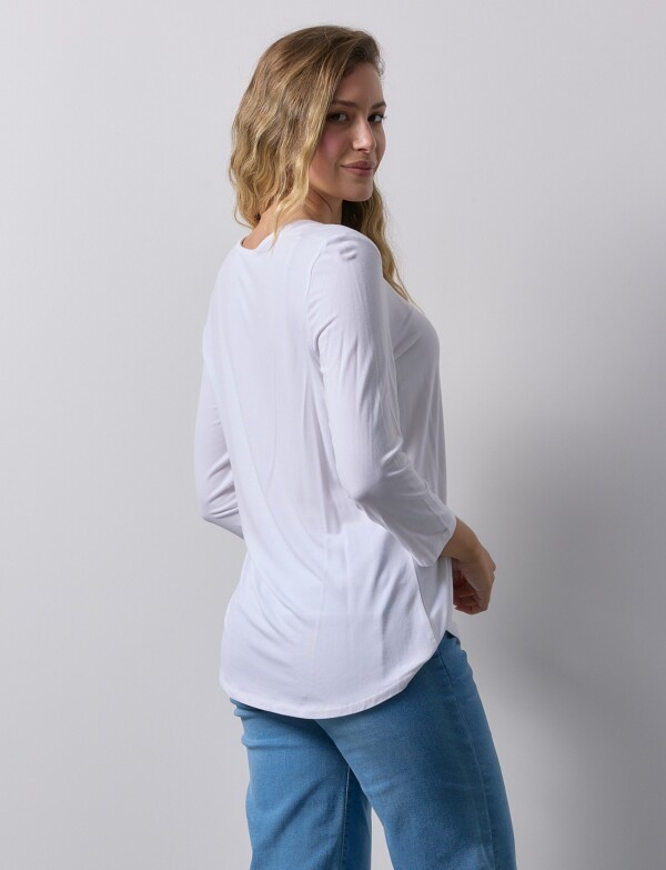 Remera Aros Metal BLANCO