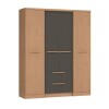 Ropero Aspen 4 Puertas 2 Cajones Angelin/Titanio Ropero Aspen 4 Puertas 2 Cajones Angelin/Titanio