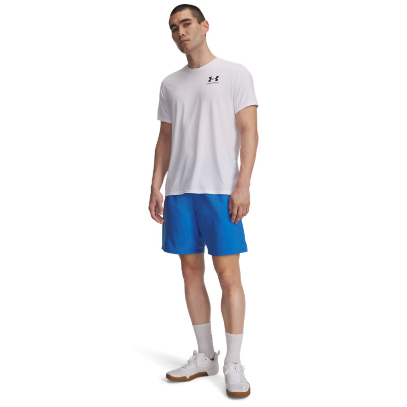 UA Tech Woven Wordmark Short-BLU BLU-402