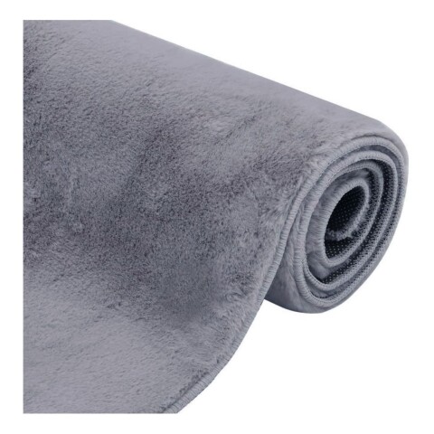 Alfombra Peluda Suave Touch 160 X 120 Premium Calidad Color Variante Gris