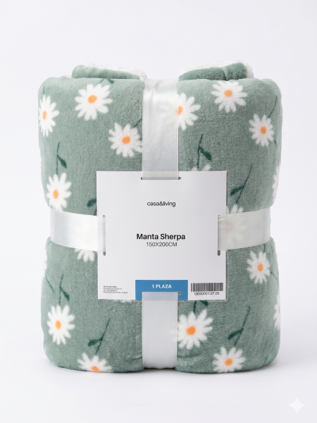 MANTA SHERPA 1 PALZA VERDE