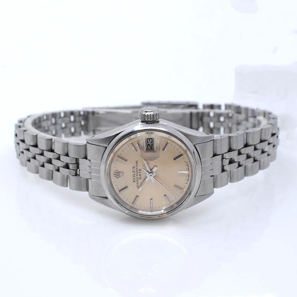 Rolex date dama 6516 acero inoxidable 25 mm año 1970 Rolex date dama 6516 acero inoxidable 25 mm año 1970