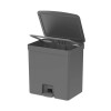 Papelera con pedal 20L Gris