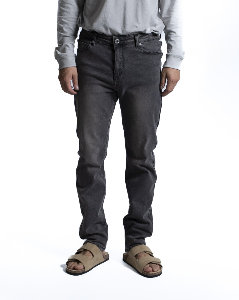 Jean Regular Fit Largo 30 - Gris 