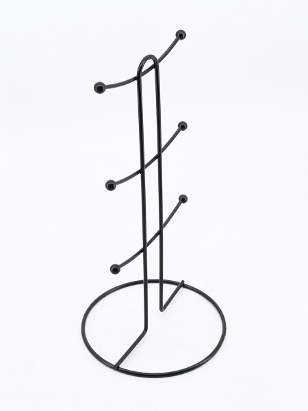 SOPORTE PARA 6 TAZAS NEGRO