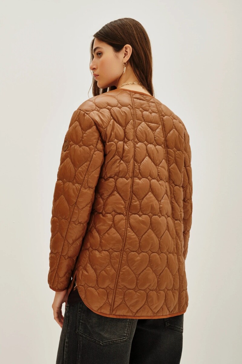 Campera Hearts Camel