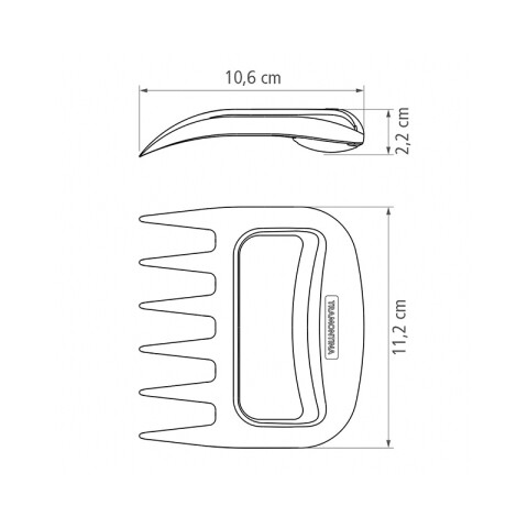 Garra multiuso en plastico negro 2 unidades TR9002