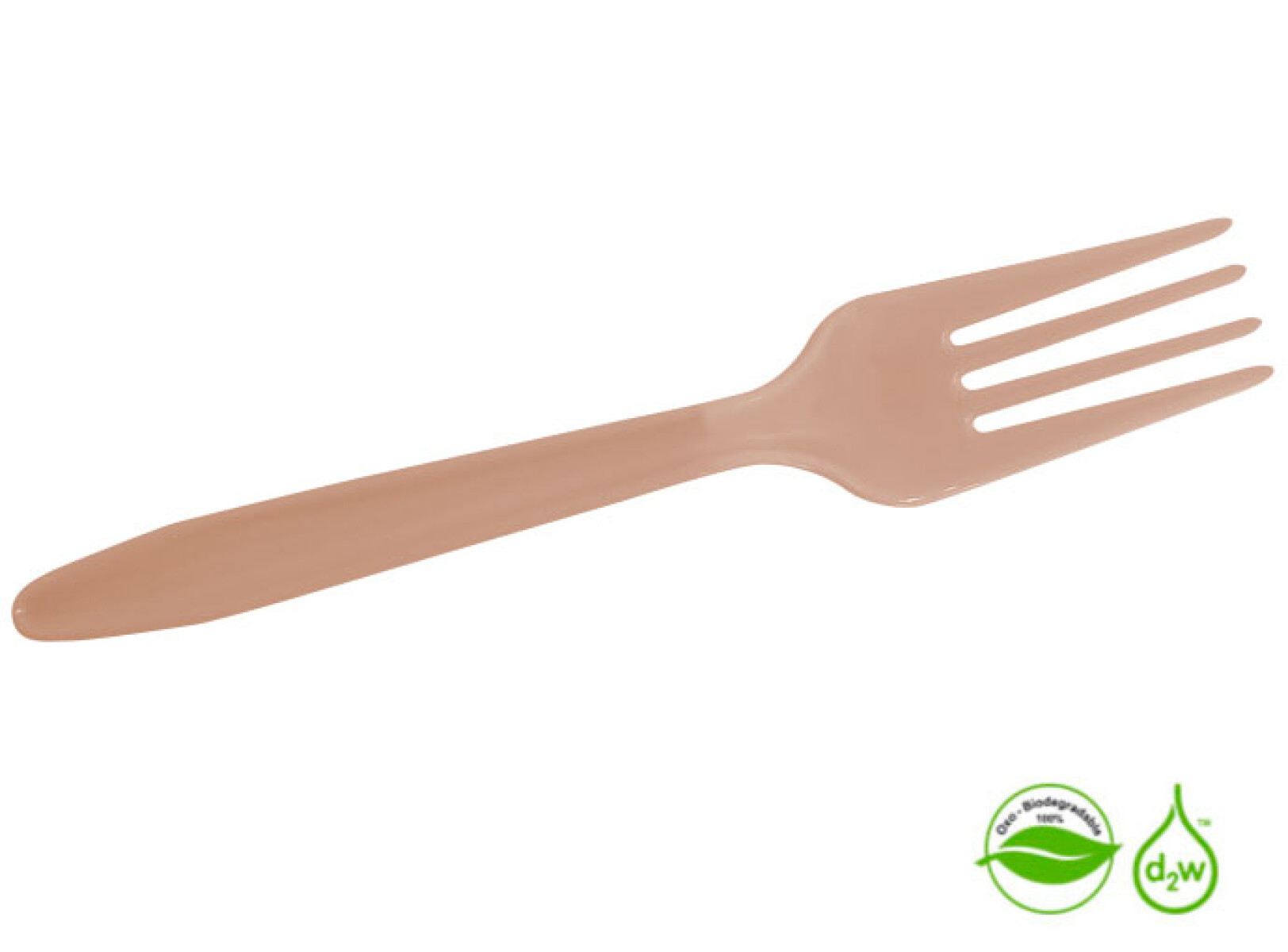Tenedor Biodegradable x10 Unidades - Durazno 