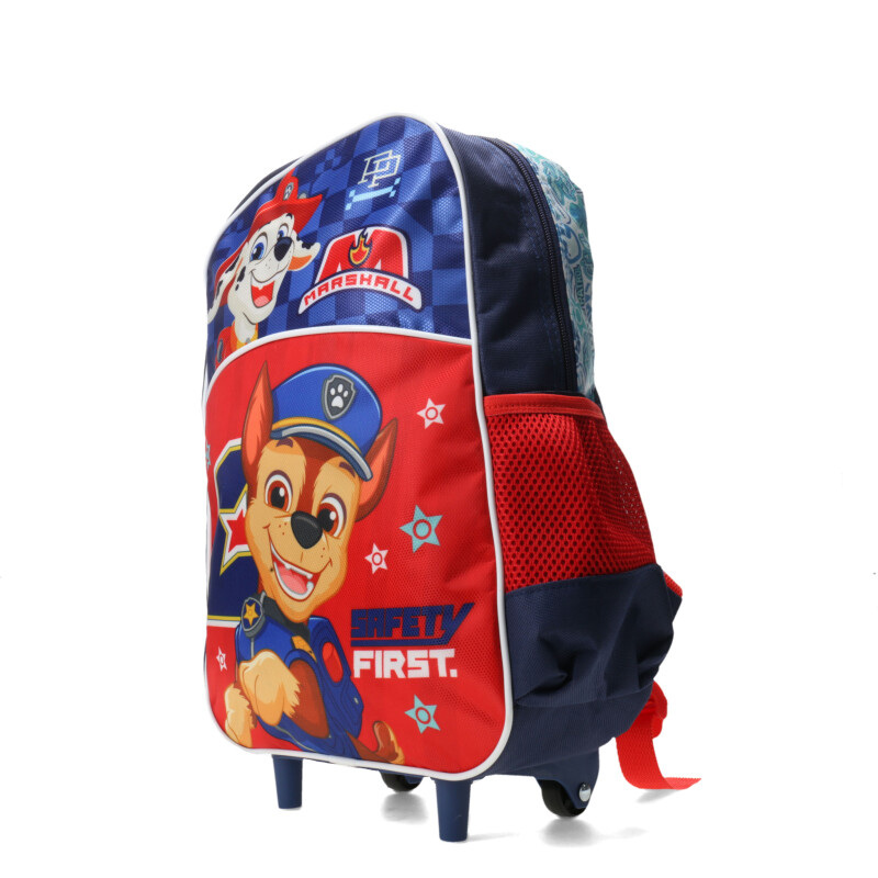 Mochila Paw Patrol Carro Azul - Rojo