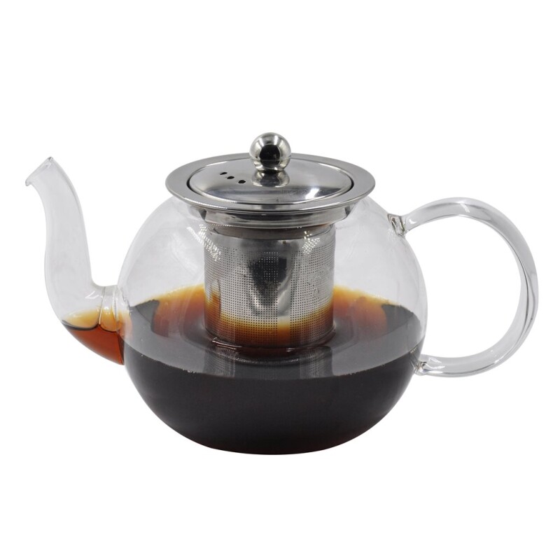 TETERA 800ML VIDRIO BOROSIL. TAPA/INFUSOR A.INOX TETERA 800ML VIDRIO BOROSIL. TAPA/INFUSOR A.INOX