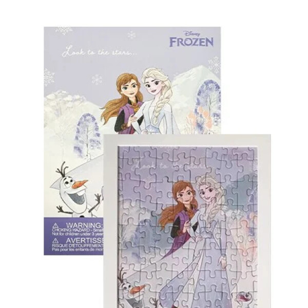 Puzzle Frozen 100pcs violeta