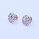 Caravanas oro 18k antiguas con brillantes y diamantes. Caravanas oro 18k antiguas con brillantes y diamantes.