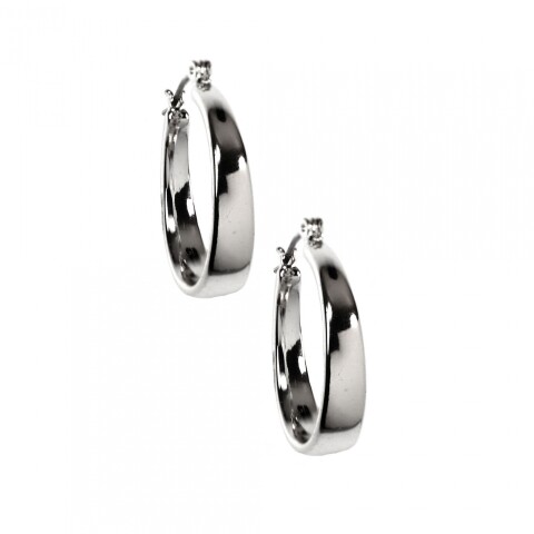 Aros 29MM Med Hoop Silver
