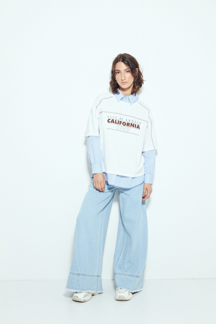 REMERA MAGNOLIO Blanco