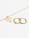 Bijouterie Set Navidad Set De Collar Y Aros Argolla - Dorado