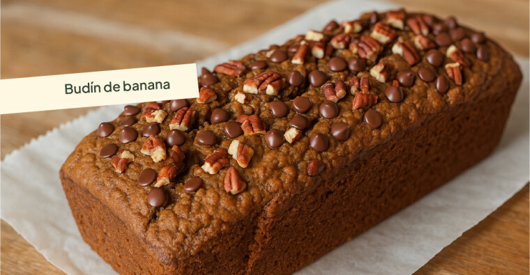 Budín de banana