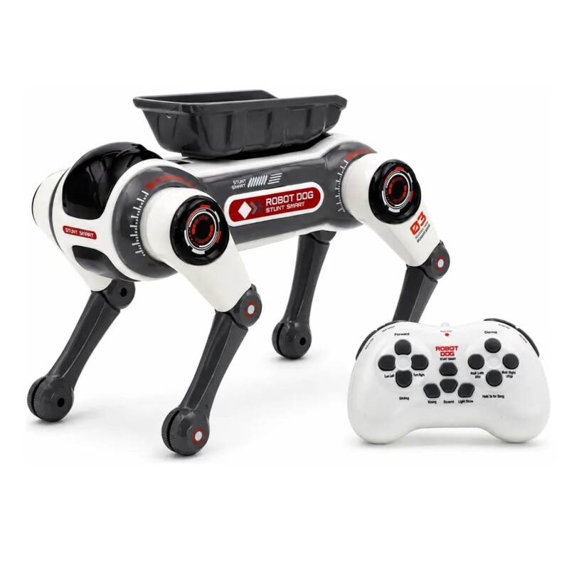 Perro robot inteligente a control remoto con luces y sonido Perro robot inteligente a control remoto con luces y sonido