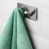 Gancho autoadhesivo doble acero inoxidable para pared Gancho autoadhesivo doble acero inoxidable para pared