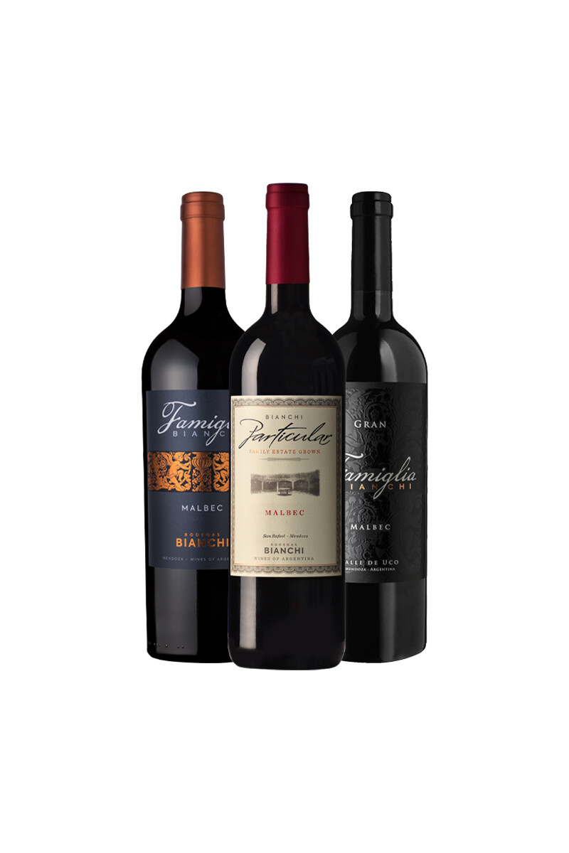 Pack Bacán Selección Top 50 Forbes Bodegas Bianchi x3 vinos 