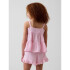 TIERED GAUZE TANK ROSE MIST