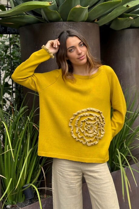 SWEATER SUNSET Mostaza