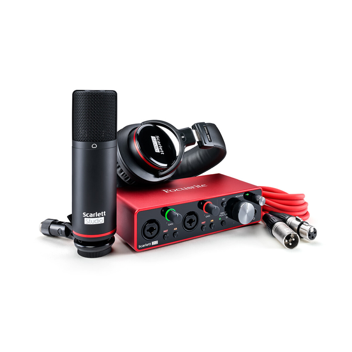 Interfaz De Audio Focusrite Scarlett Studio 2i2 Pack 