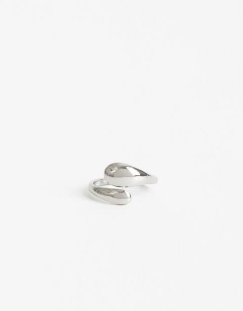 Anillos Chicos Metal Anillo De Metal Reciclado - Plateado Rodio