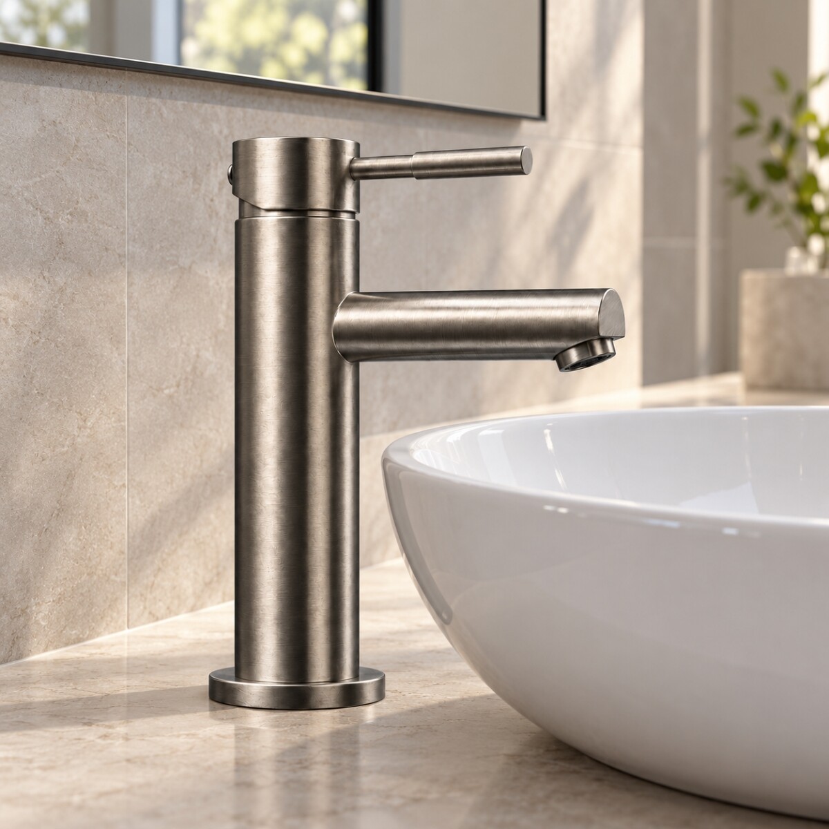 MONOCOMANDO LAVATORIO AC. INOX NATURAL 18 CM Monocomando Lavatorio Ac. Inox Natural 18 Cm