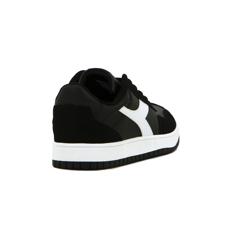 Championes Casuales Mujer Diadora Wind Negro-Blanco