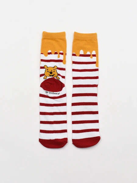 MEDIA ADULTO DISNEY WINNIE POOH BORDEAUX