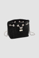 Bolso fiesta tachas Negro