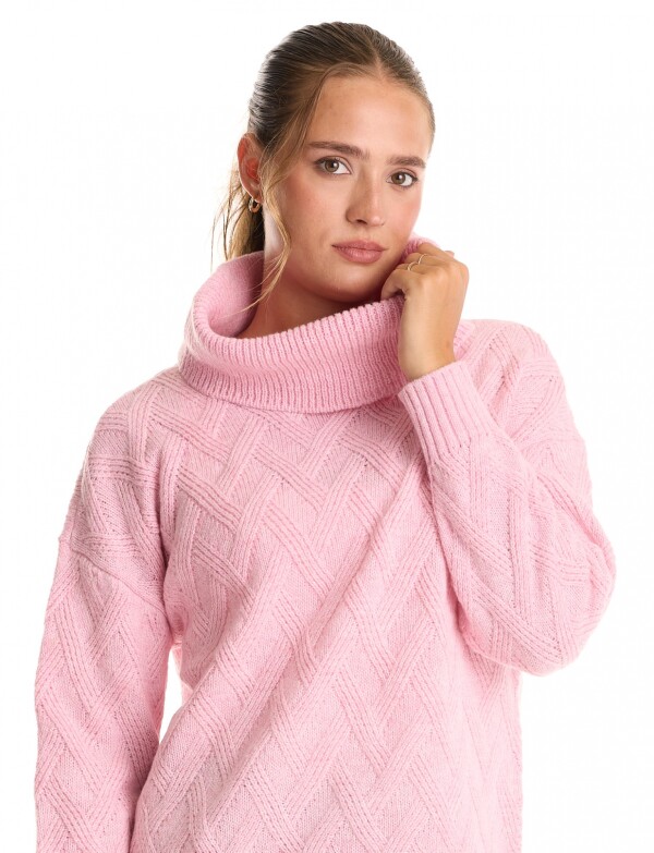 Buzo Cuello Volcado ROSA