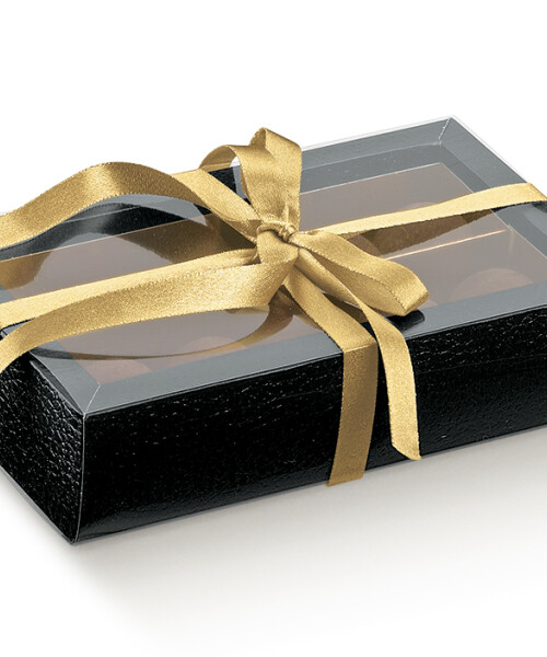 Caja bombones + division + visor 14,5x7,5x3,5 cm. - PELLE NERO Caja bombones + division + visor 14,5x7,5x3,5 cm. - PELLE NERO