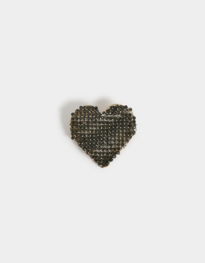 Prendedor Con corazón Prendedor Corazón Strass - Dorado