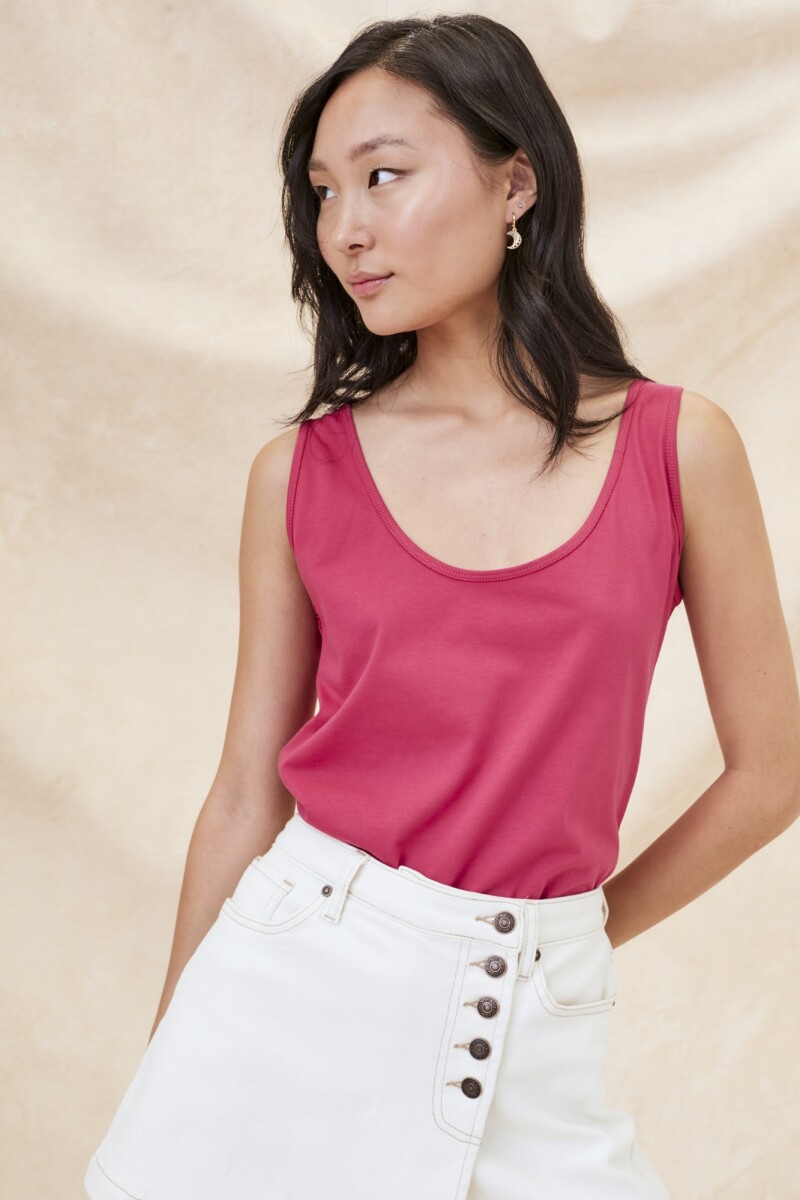 Musculosa Algodón Magenta