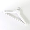 PERCHA MADERA BLANCO 44.5X22CM 3PZAS Unica