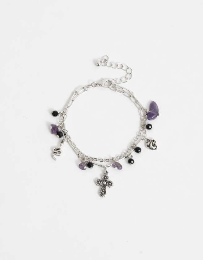 Pulseras Flexibles Sets Pulsera Flexible Multidijes - Plateado